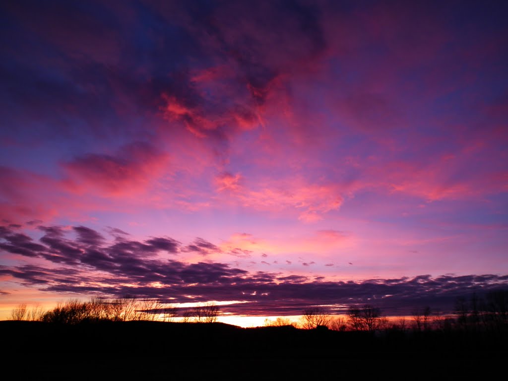 Albhorizont Abendrot by albrechtfoehl