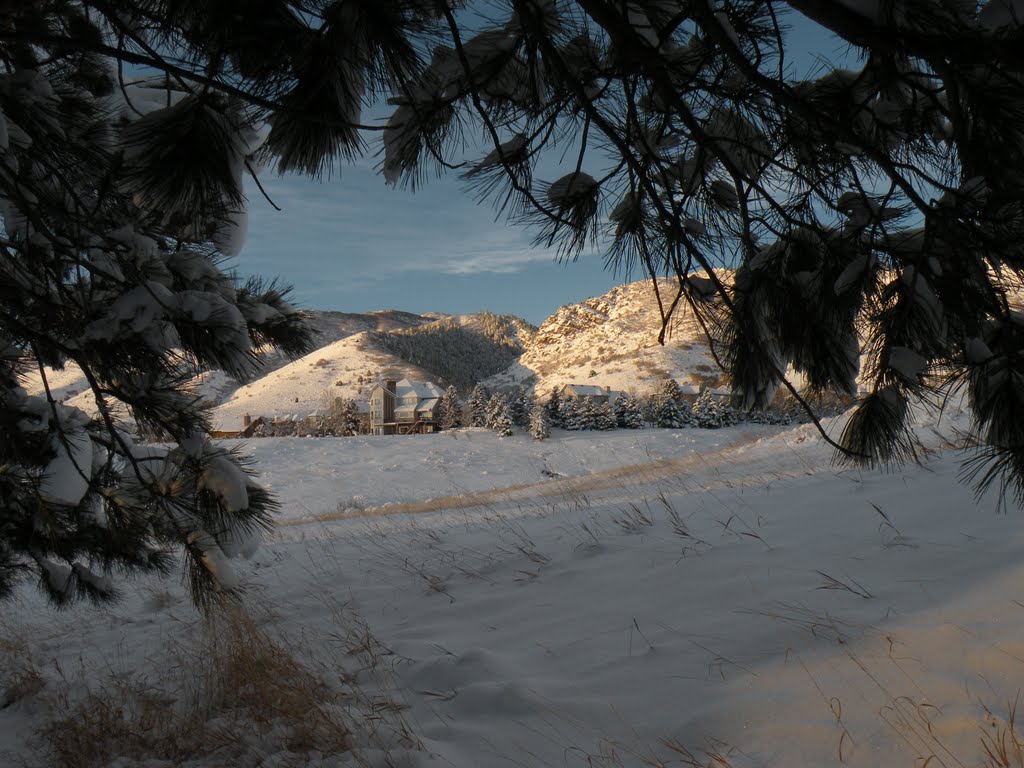 Ken Caryl Valley in Snow at Sunrise by ryandenver