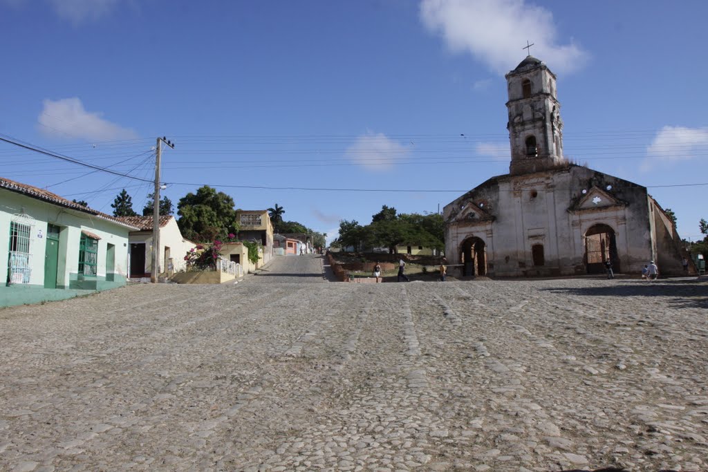 Church in Trinidad Cuba by Jan Farbak