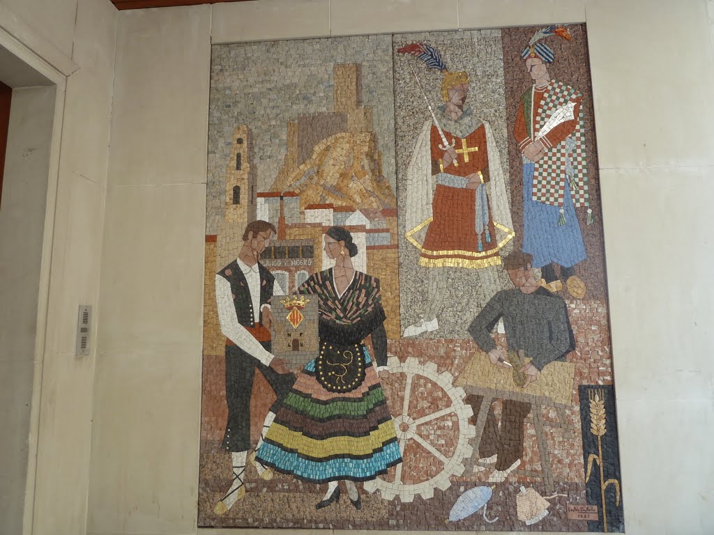 Mosaic en Ayuntament by José Palau Domenech