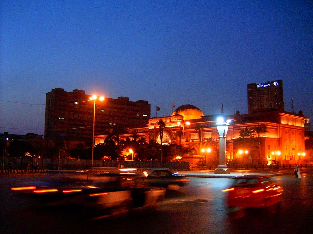 Egyptian Museum Dusk in Ramadan by Hisham Hilal