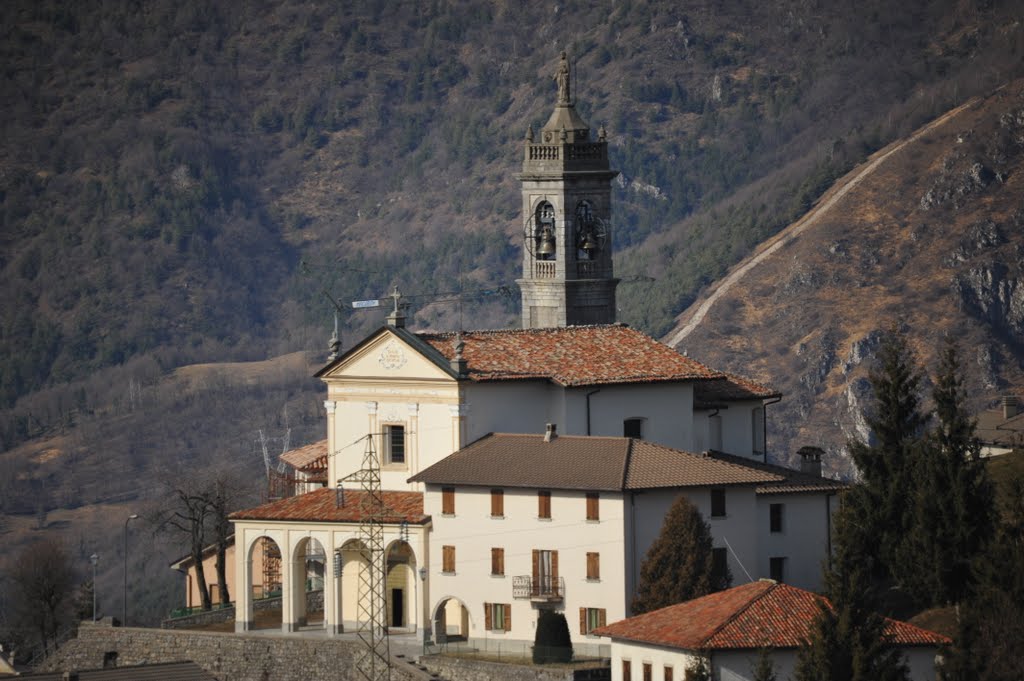 Chiesa di Miragolo San Marco(BG) 06/02/2011 by MeteoAlmennoSS