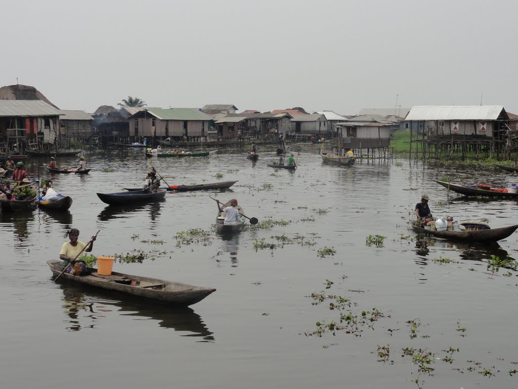 Ganvié, village on stilts in Benin by sanderz