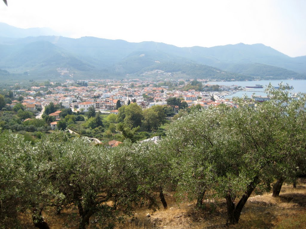 Path to Amphitheatre - View to Limenas by Ivan Andric