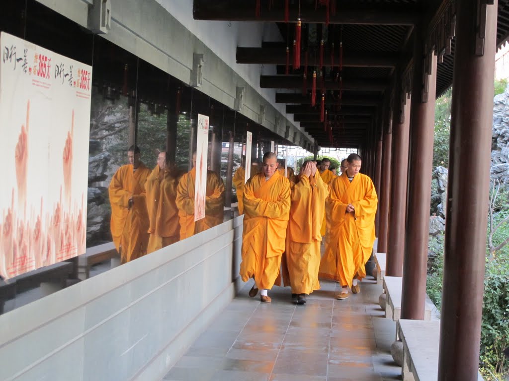 Young Monks in Shanghai by Che Trung Hieu