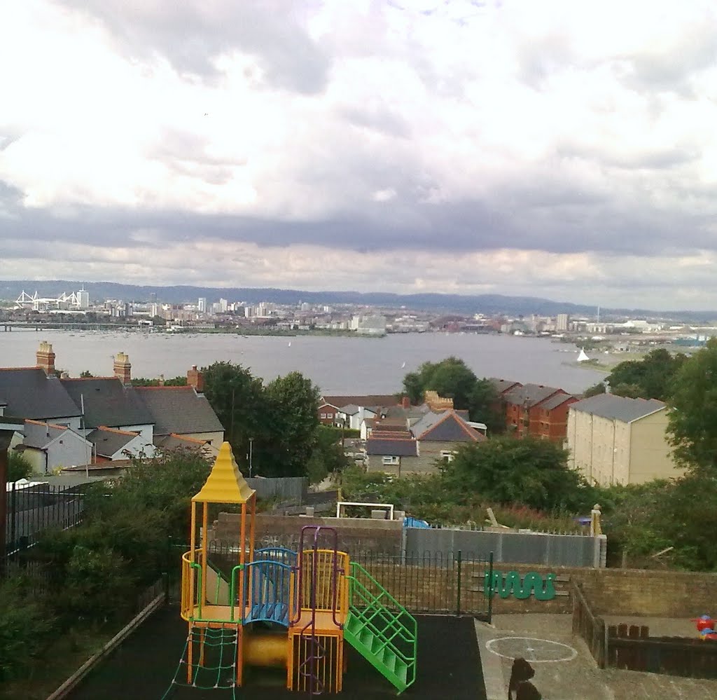 Cardiff Bay from Penarth head by chickenlegs