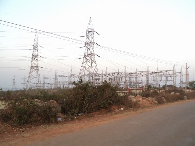 Chandaka 132kv/33kv/11kv substation(facing east-north) by Niloy Talukder