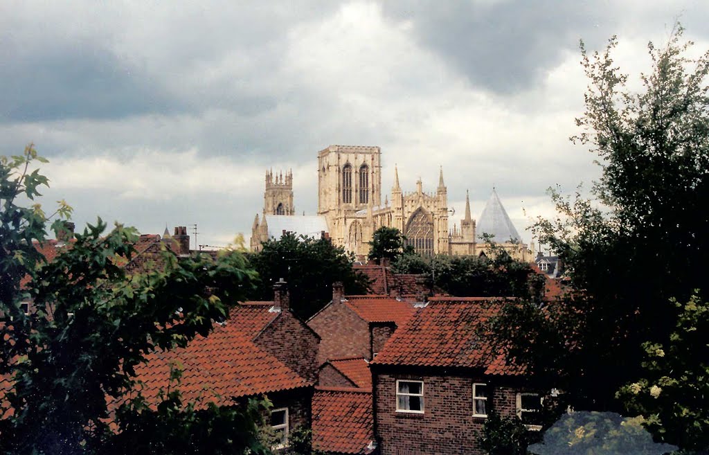 York Minster from the city walls by Clark Priestley