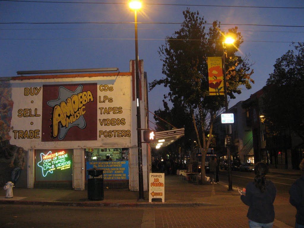 Corner Dwight Way and Telegraph Ave, Berkeley, CA by Boguslawa Lewandowska-Gruszka