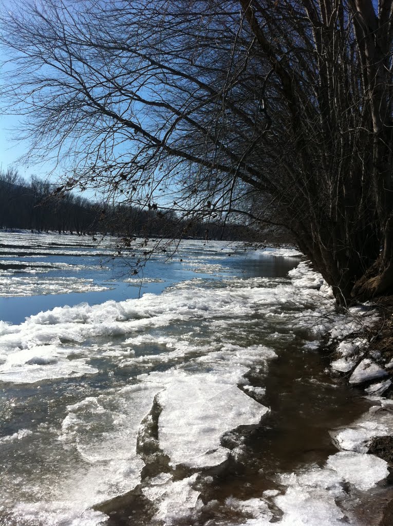 Breaking Ice, Juniata River by enderst