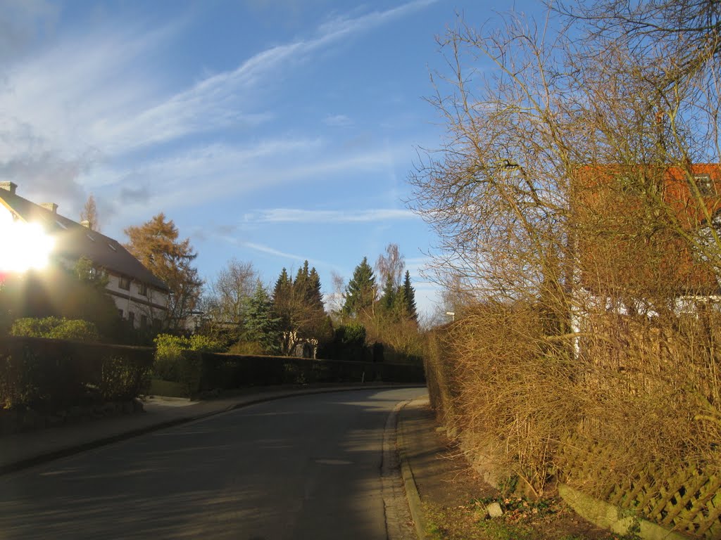 Uesener Weserstraße, Achim-Uesen -- Blick hangaufwärts by yosef79