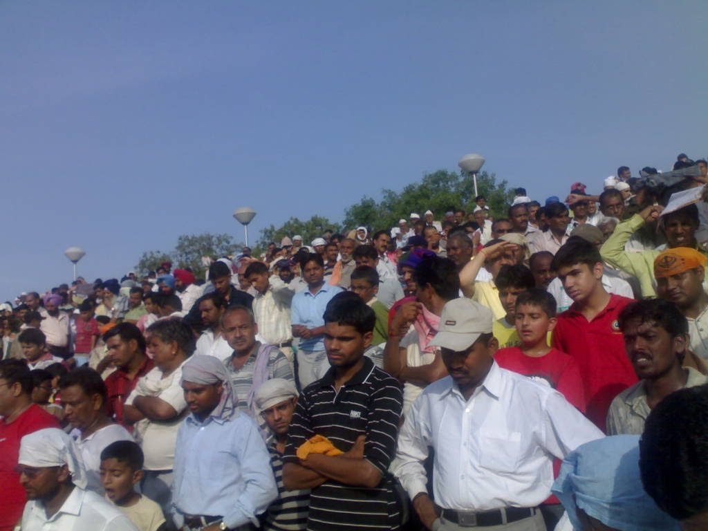 People Watching Parade at Wagah Border, Amritsar by Ameesh Gupta, Kanpur…