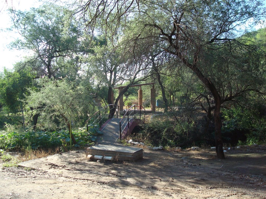 Bácachi, nice and ship place to camp out on the Rio Sonora by Carlos M Gonzalez