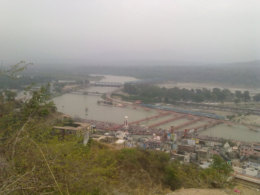 Panoramic view of haridwar 2 by vijaypole