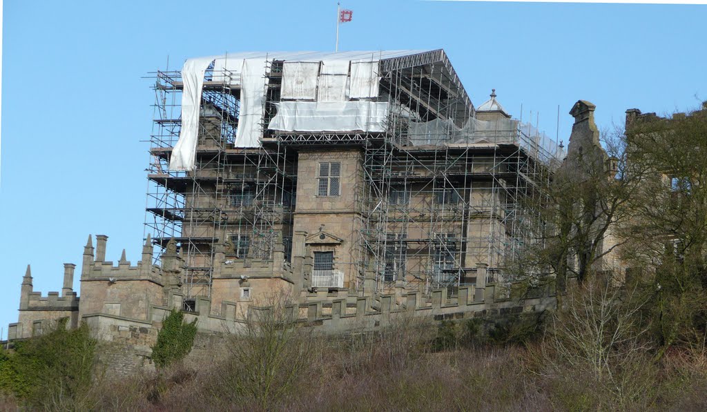 Bolsover Castle with the builders in by Alford