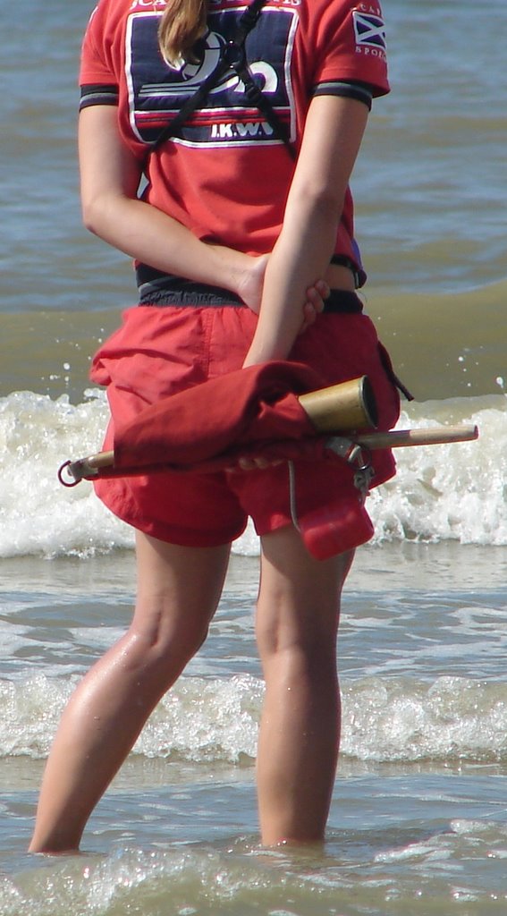 Lifeguard at De Haan by Alexandra Boogers