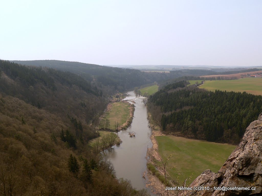 Liblín, výhled na řeku by Josef Němec