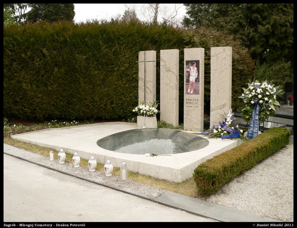 Zagreb - Mirogoj Cemetery - Dražen Petrović by danielnikolic