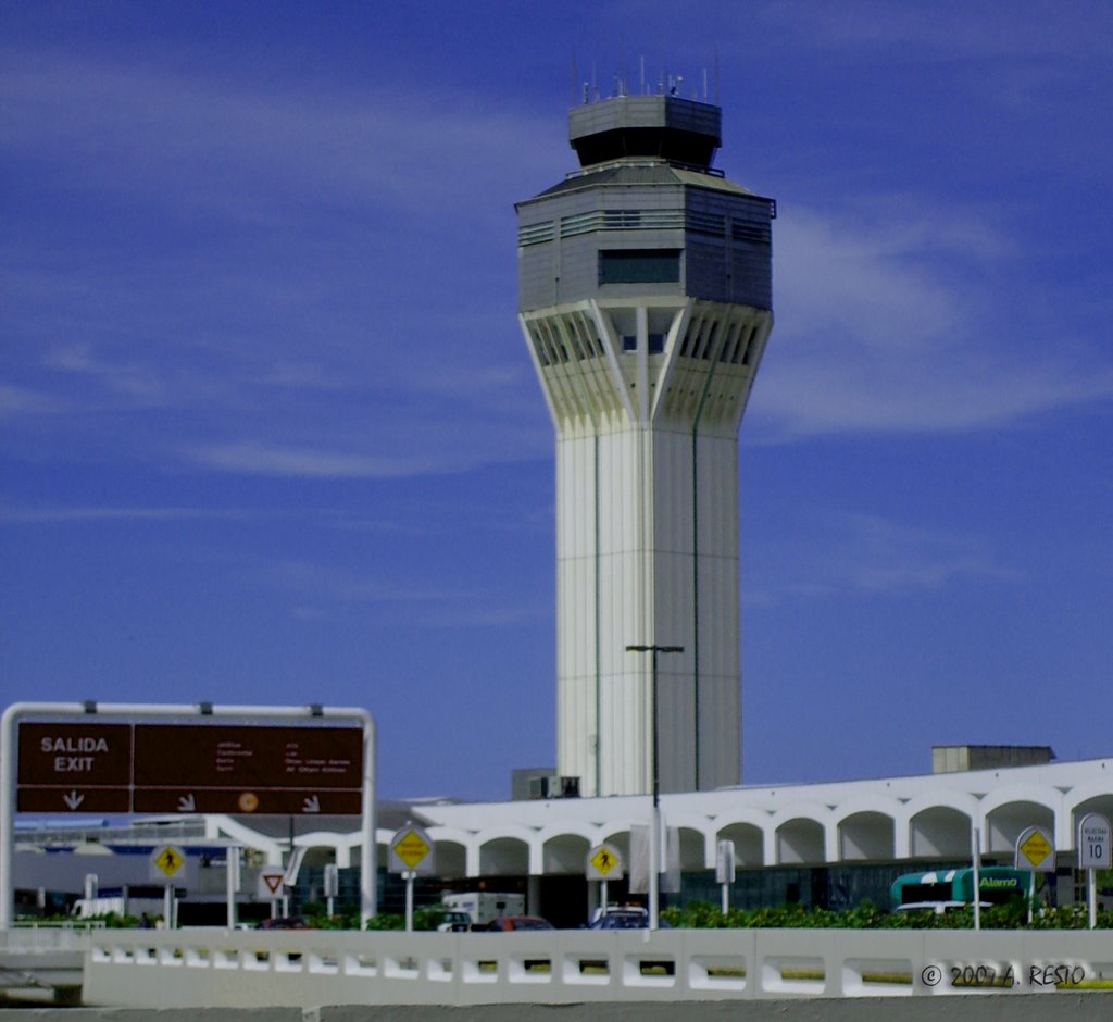 PR International Luis Muñoz Marin Air Traffic Tower by Axel J. Resto