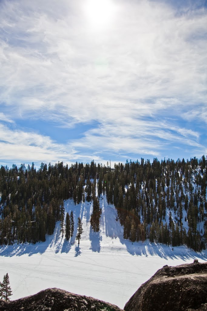 Echo Lake from the first of Echo Peak's Summits by aolbites