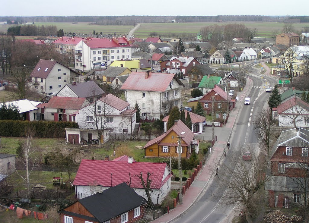 Komarowka Podlaska from the air - downtown :) 2011 by Mariusz Bladek