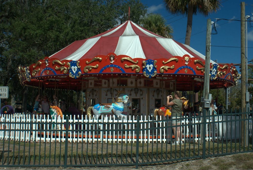 Carousel near the library in St. Augustine. by geogeek