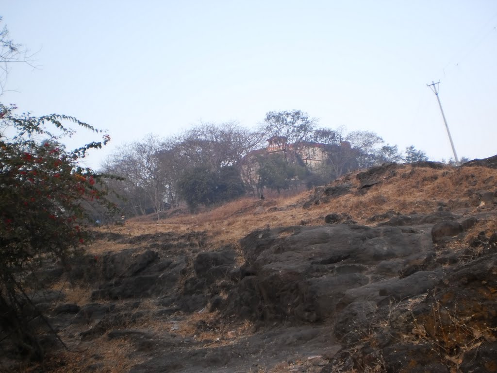 Parvati Temple seen during the climb. by PM Velankar"velu".