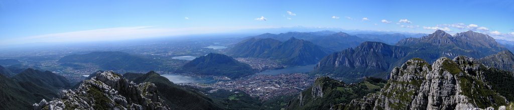 Panorama 180°, Lecco e laghi della Brianza by Stefano Dell'Orto