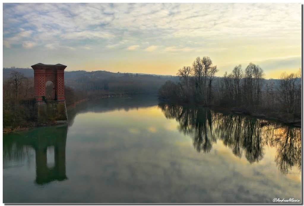 Il Tanaro a Pollenzo by Andrea Allasio