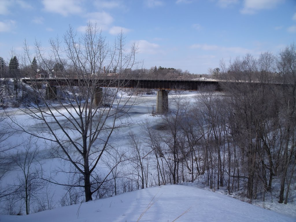 Railway bridge over the Mississippi River by irontondude