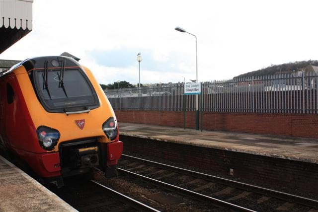 London Train at Colwyn Bay by Tony Oldfield