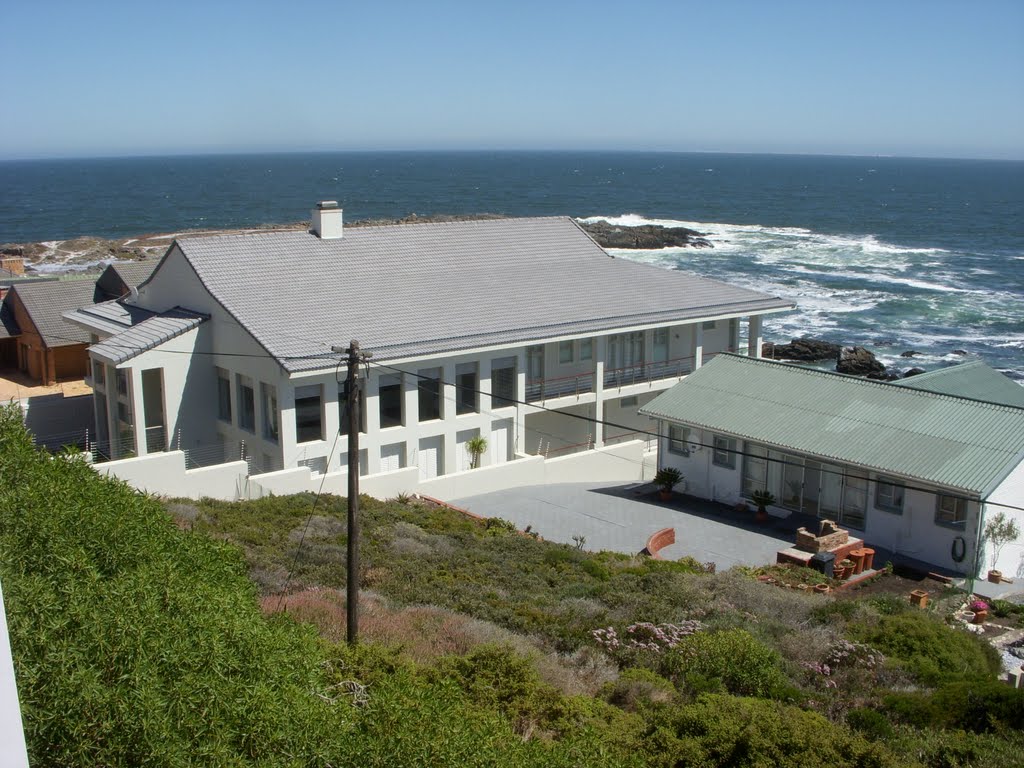 Large white house left below Emmaus on Sea Guest House by Charles Vrey