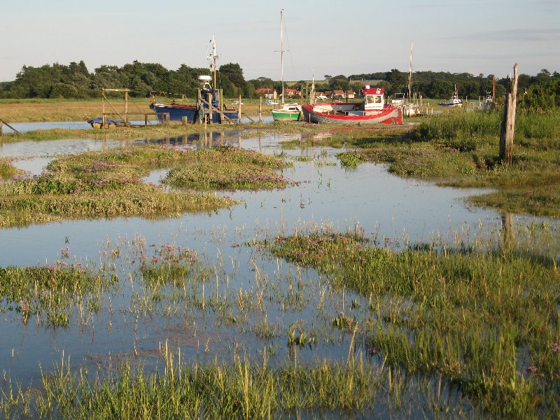 High tide at Thornham Harbour by Premnay