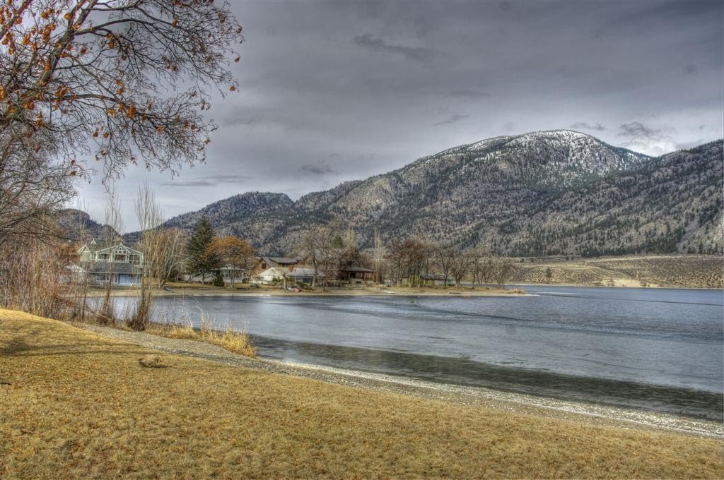 Looking north along Osoyoos Lake. by John Greaves