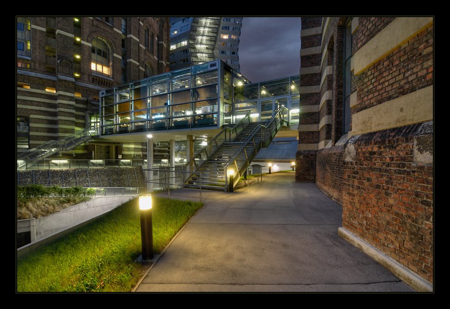 Gasometer by Night by Jan K. knapp