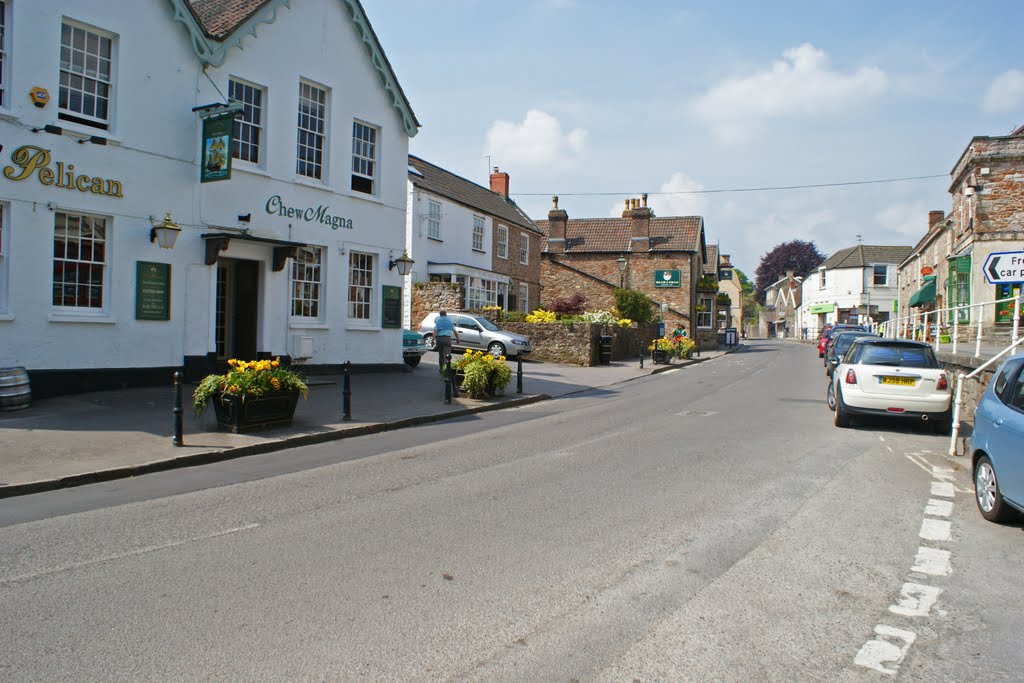 Main road Chew Magna by Jusben