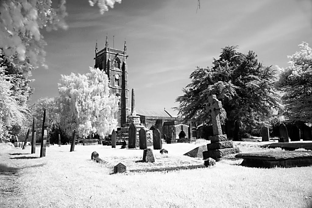 Chew Magna church in Infra Red. by Jusben