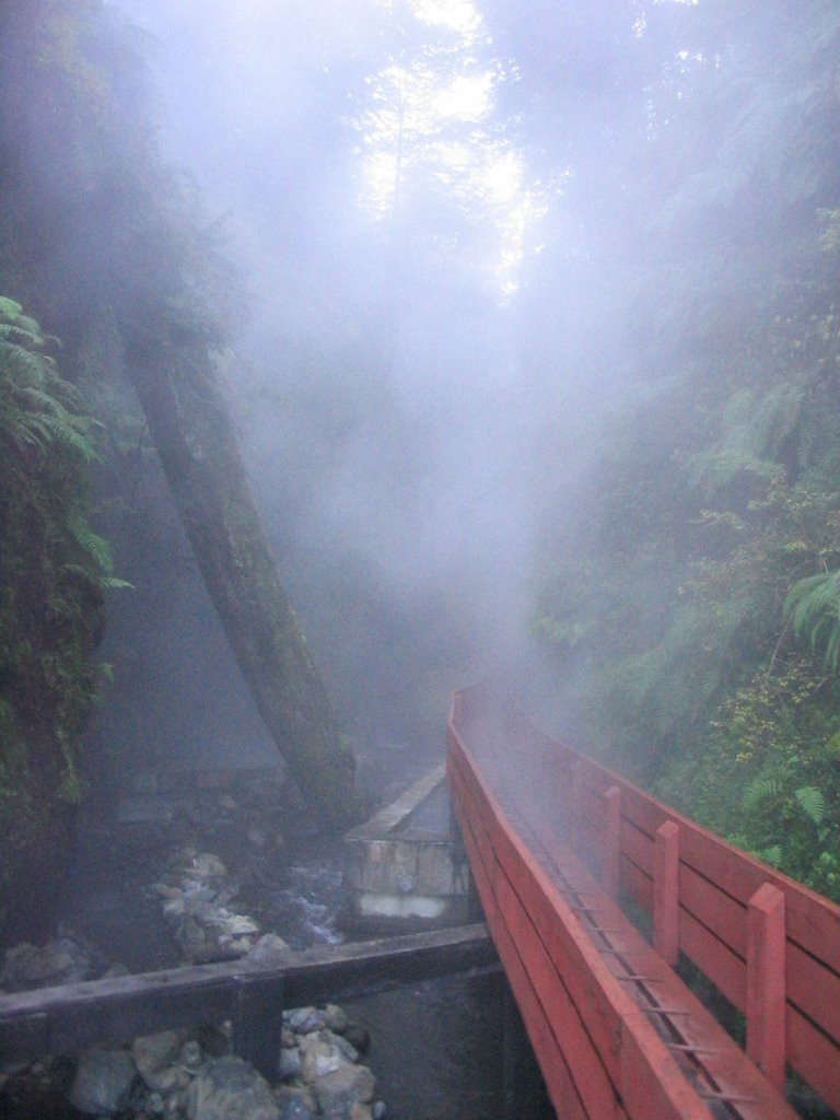 Termas Geométricas, Coñaripe cerca de Pucón, Chile. by Patricia Santini