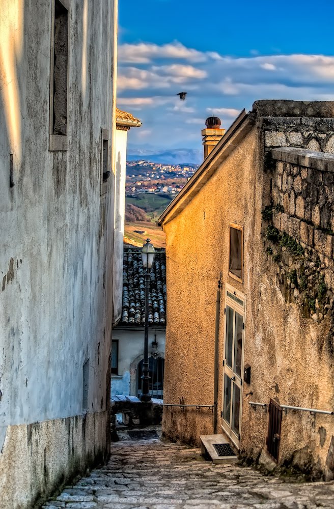 Montefusco alley at sunset by gmg61