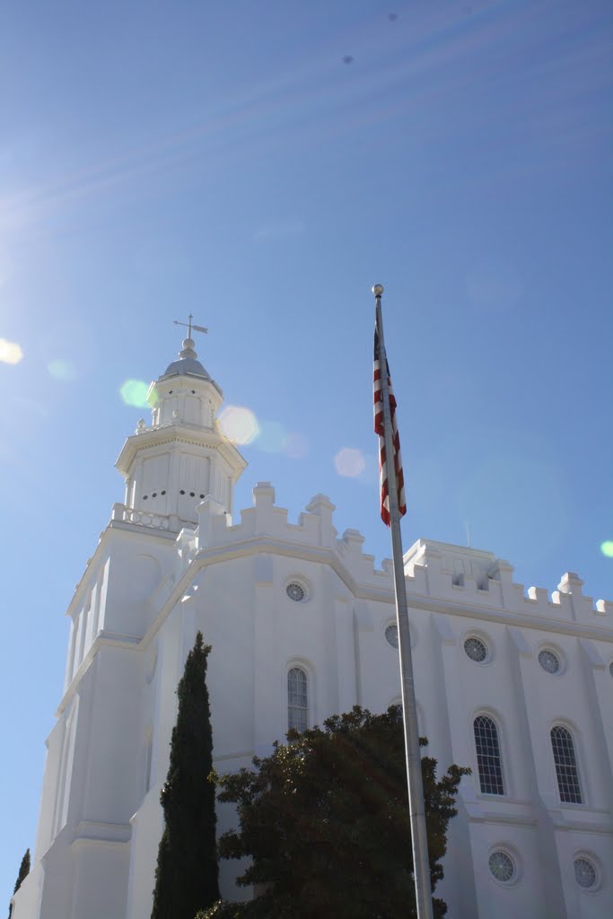 LDS Temple, St George, UT by John Wilcox