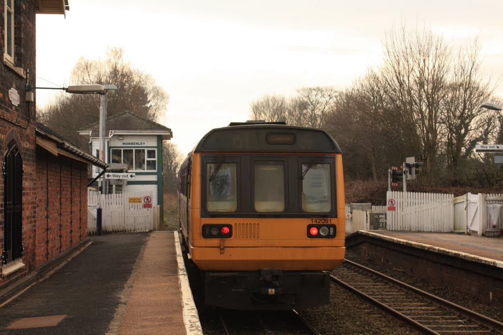 Class 142 ,Mobberley Rail by Tony Oldfield