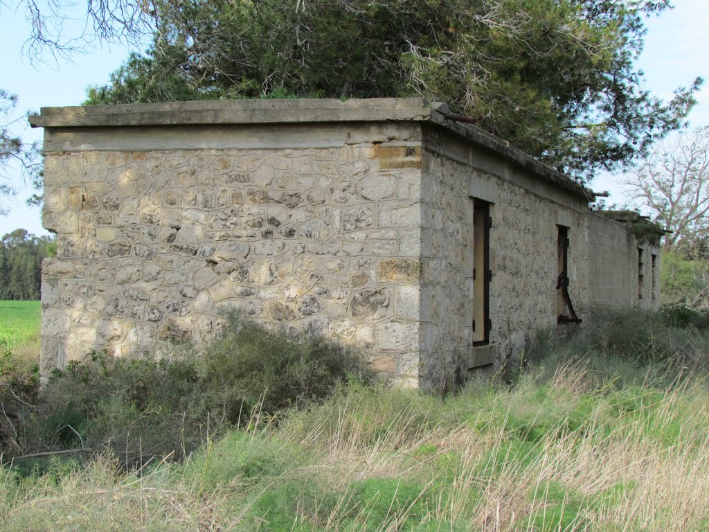 1551 Railway station in Deir Sneed Near Gaza border by Kobi Zilberstein