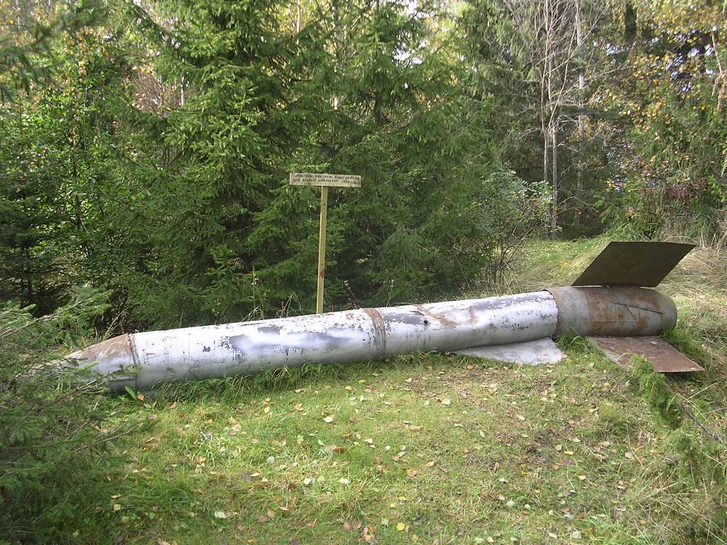 Rocket found in 1980 from a hidden base by Aulo Aasmaa