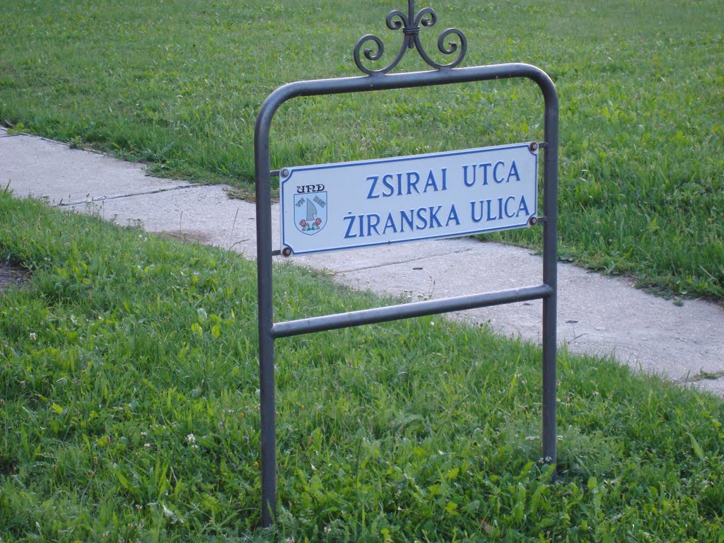 Zsirai Utca-Ziranska Ulica-Tábla by dogwolf