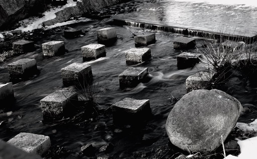 Spillway at Ames Nowell Park by Anthony Becker