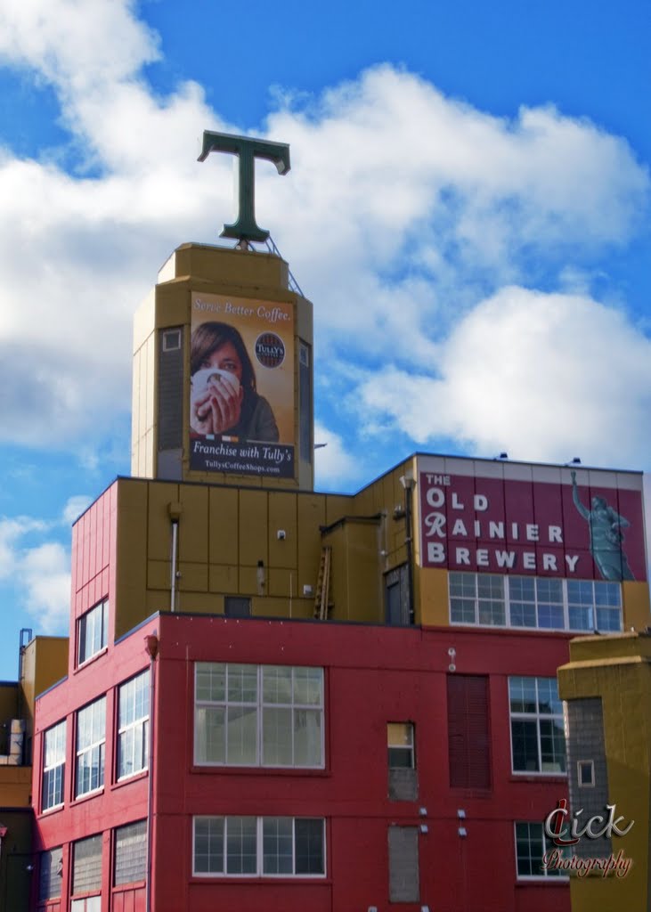 Tully's Coffee Corporation Old Rainier Brewery Historic Building near downtown Seattle area by Joe_Lourenco