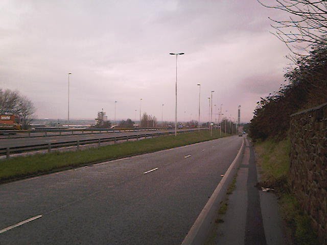 Weston Expressway and Incinerator Chimney by hampo69