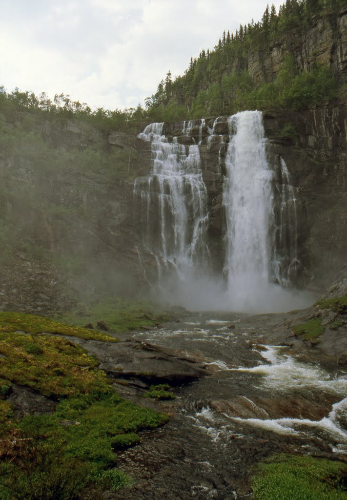 SKJERVSFOSSEN WATERFALLS Road 13, Norway - June 15, 1989 by Giorgio Galeotti