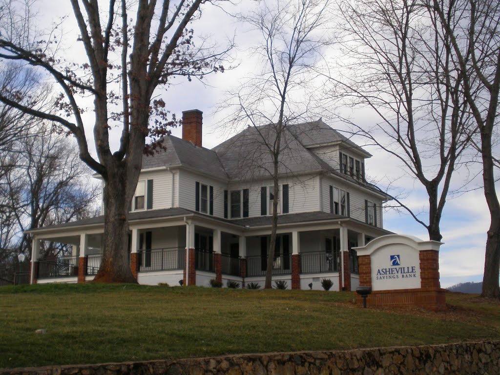 Asheville Savings Bank (branch in historic house) by Melinda Stuart