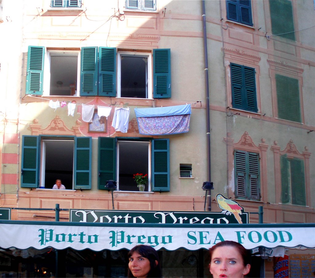 Camogli sept07 GAP The Painted Windows and an amazed woman by esseil panoramio